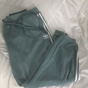 sage green adidas joggers!